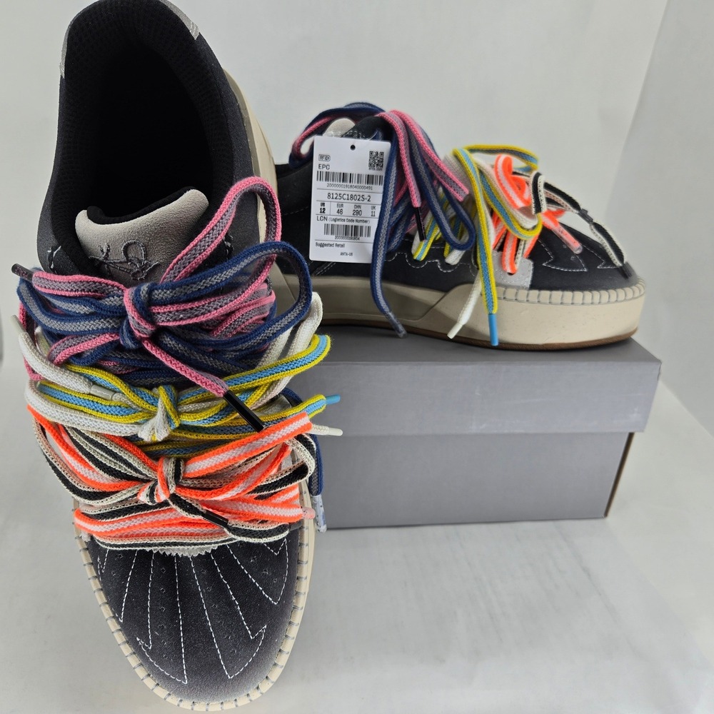 Anta Kai 1 Hela Style Roots NIB Mens 12 Gray Black Multi Kyrie 8125C1802S-2